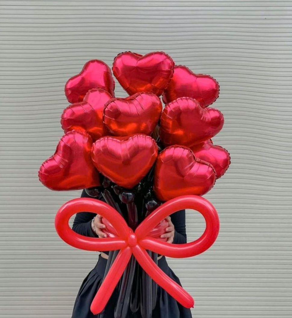 Букет из сердец Букет из сердец