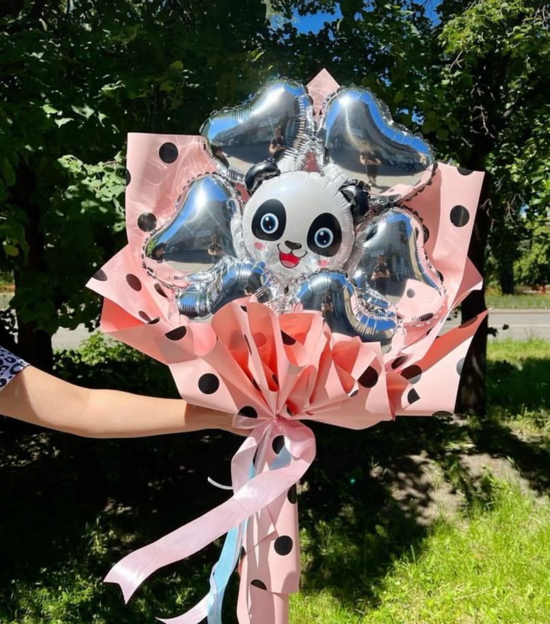 Букет крафт Панда Букет крафт Панда